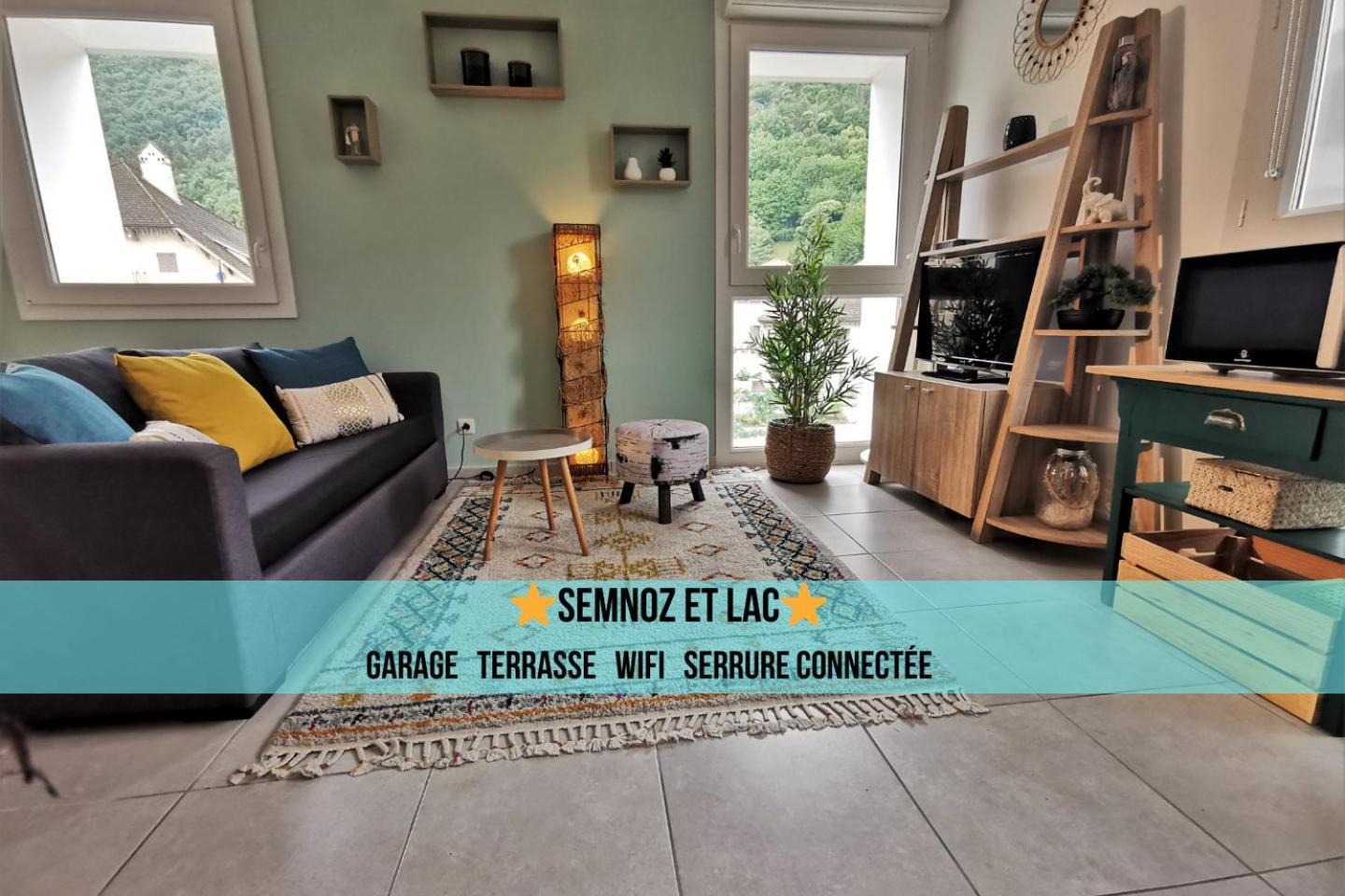 Semnoz & Lac - Wifi - Parking - Netflix - Balcon - Centre-Ville Sévrier Dış mekan fotoğraf